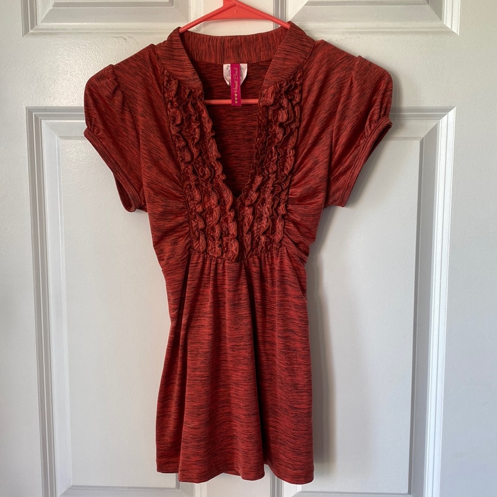 Heart Soul Orange Blouse